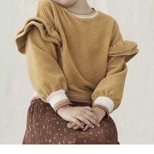 Matilda Jane Just Imagine JoJo Girls Ribbed Velour Sweatshirt  Little Girl Sz 10